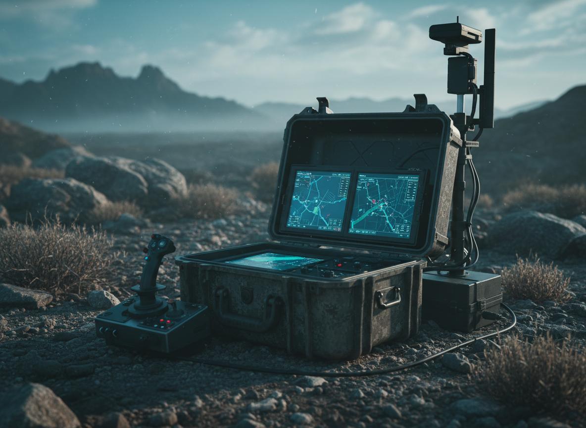 Defrost Unmanned battlefield awareness software interface with tactical map